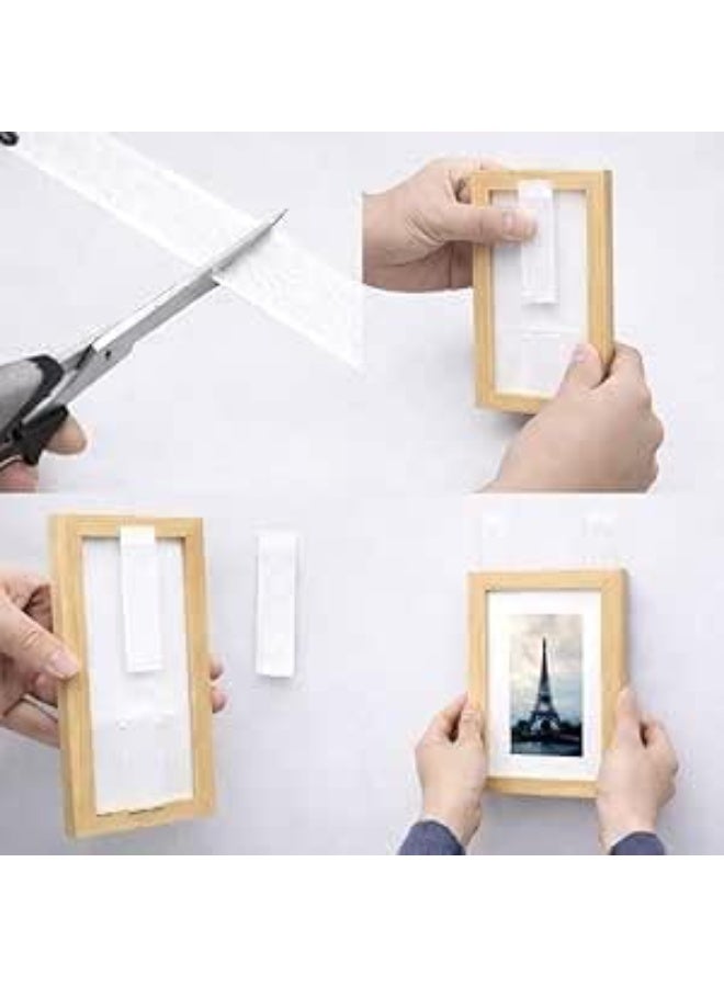 Reusable Velcro Tape - 2.3m wide x 1m long - White - Strong Fastener Clip for Home and Office - Image 1